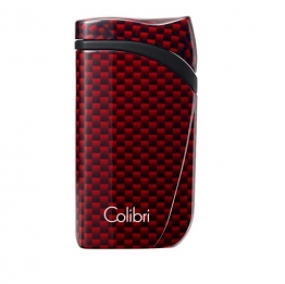 Зажигалка сигарная Colibri Falcon, красный карбон (LI310T7)