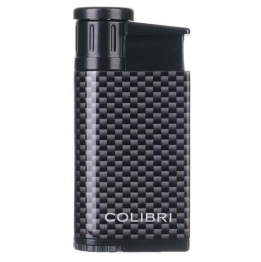 Зажигалка сигарная Colibri Evo, черный карбон 