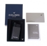 Зажигалка сигарная Colibri Evo, черный карбон 