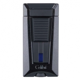 Зажигалка сигарная Colibri Stealth (тройное пламя), черный металлик 